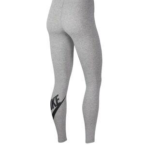 Nike Full length Gray with Black Swoosh Leggings